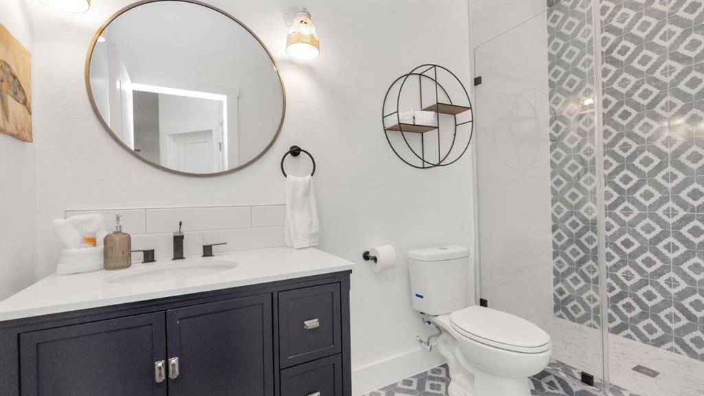 The secondary bathroom complete with the beautiful finishes.
