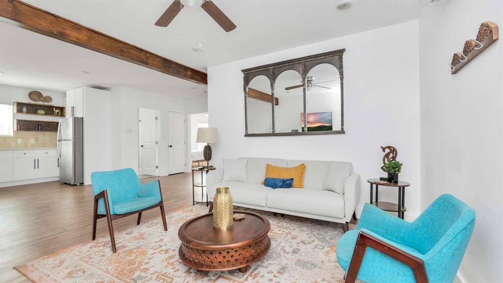 Marrakesh has an open concept living/dining space perfect for spreading out.