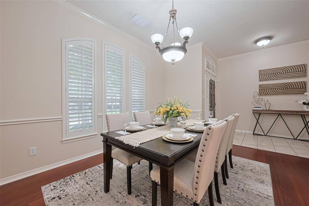 formal dining room looking back towards front door