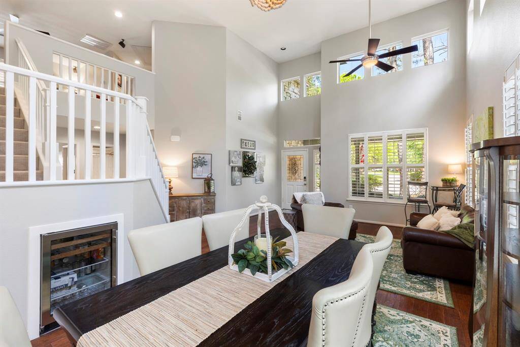 Dining room will accommodate many for family gatherings.