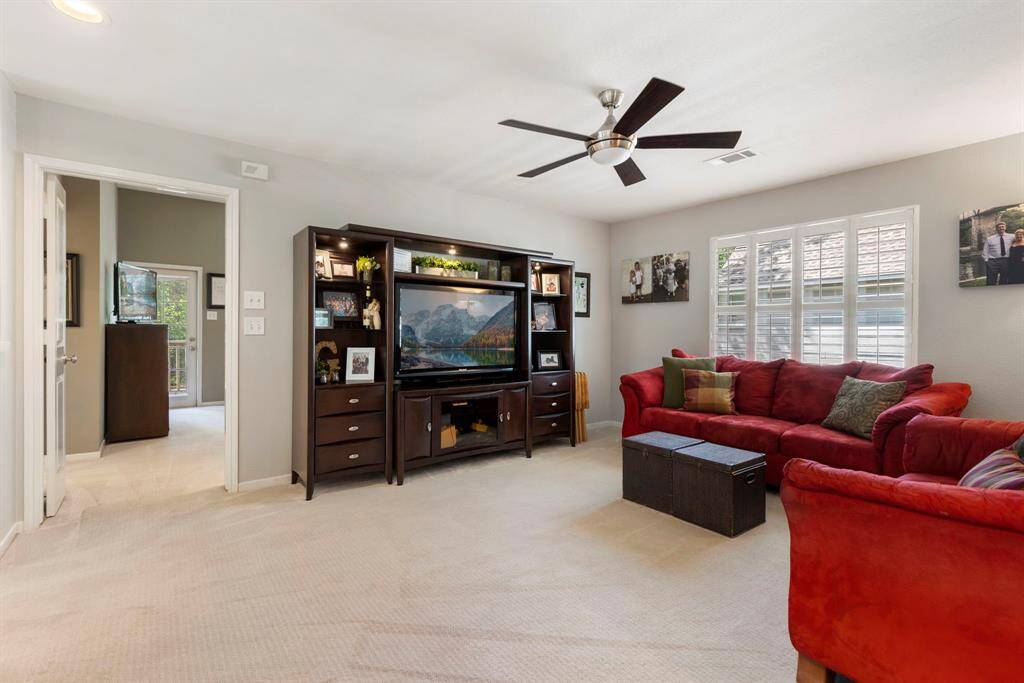 The gameroom is a great living space.