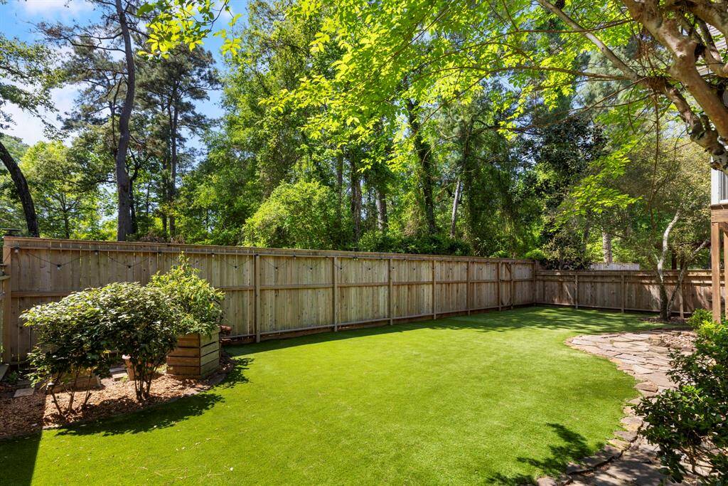 Tall privacy fence.