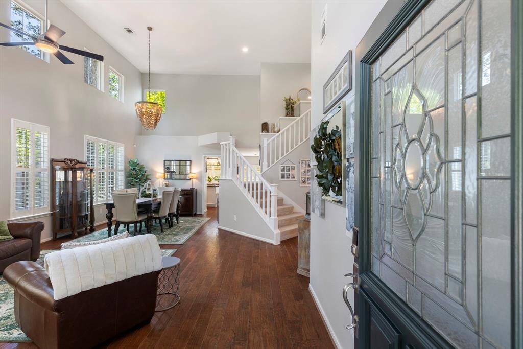 Inviting entry when you first step inside.