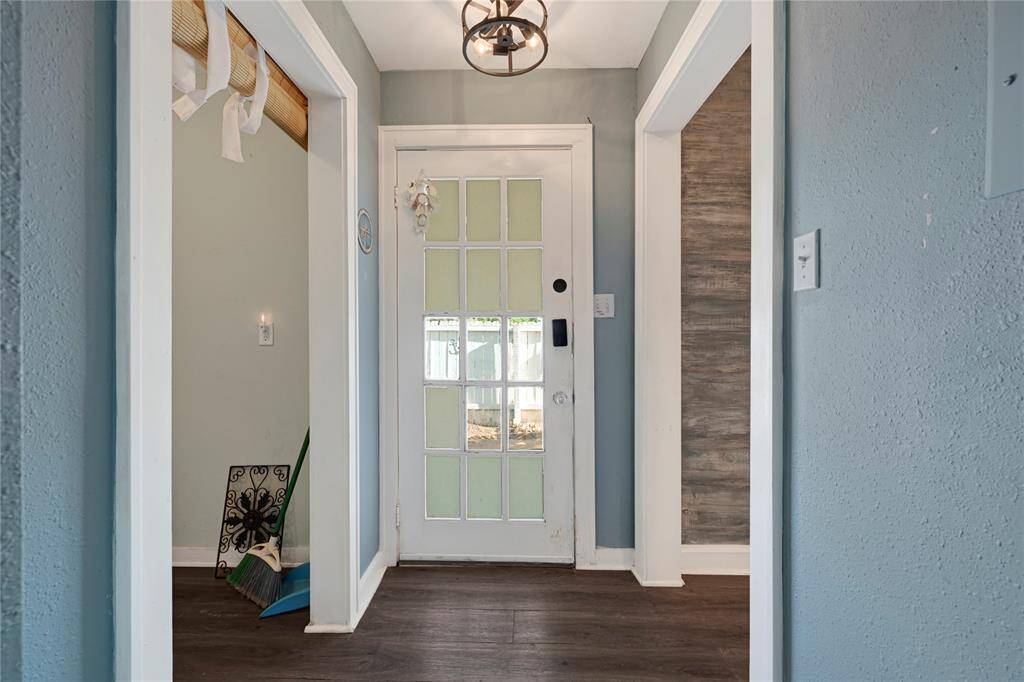 Entry hall at the back of the house.