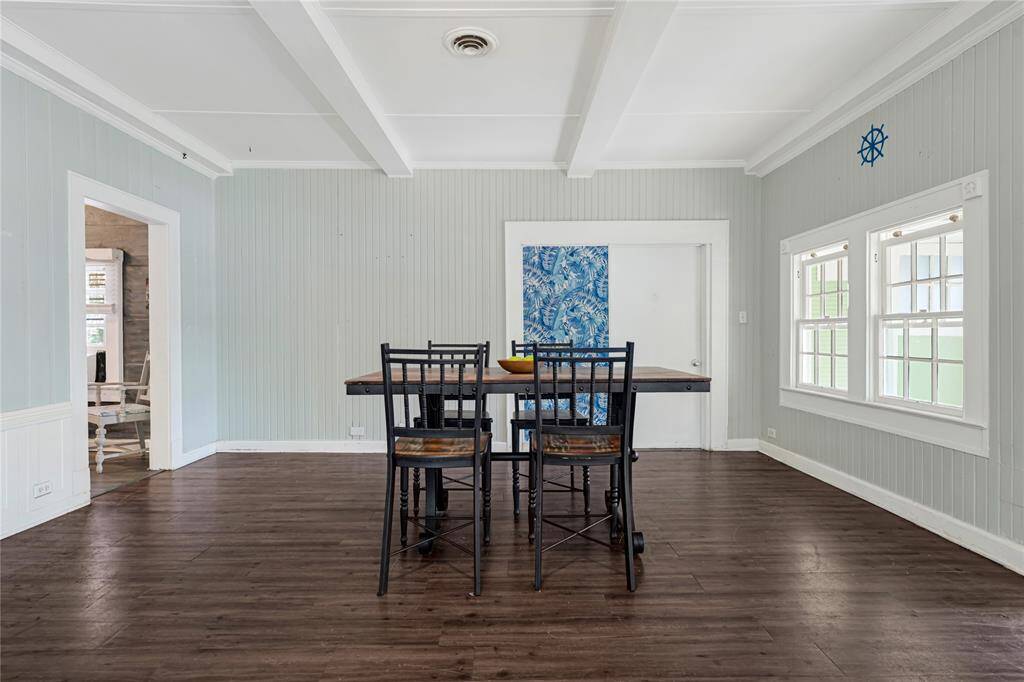 Dining room from living room view.