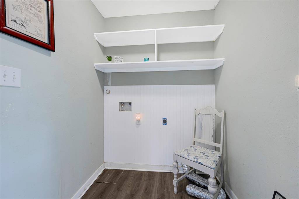 laundry room in your house.