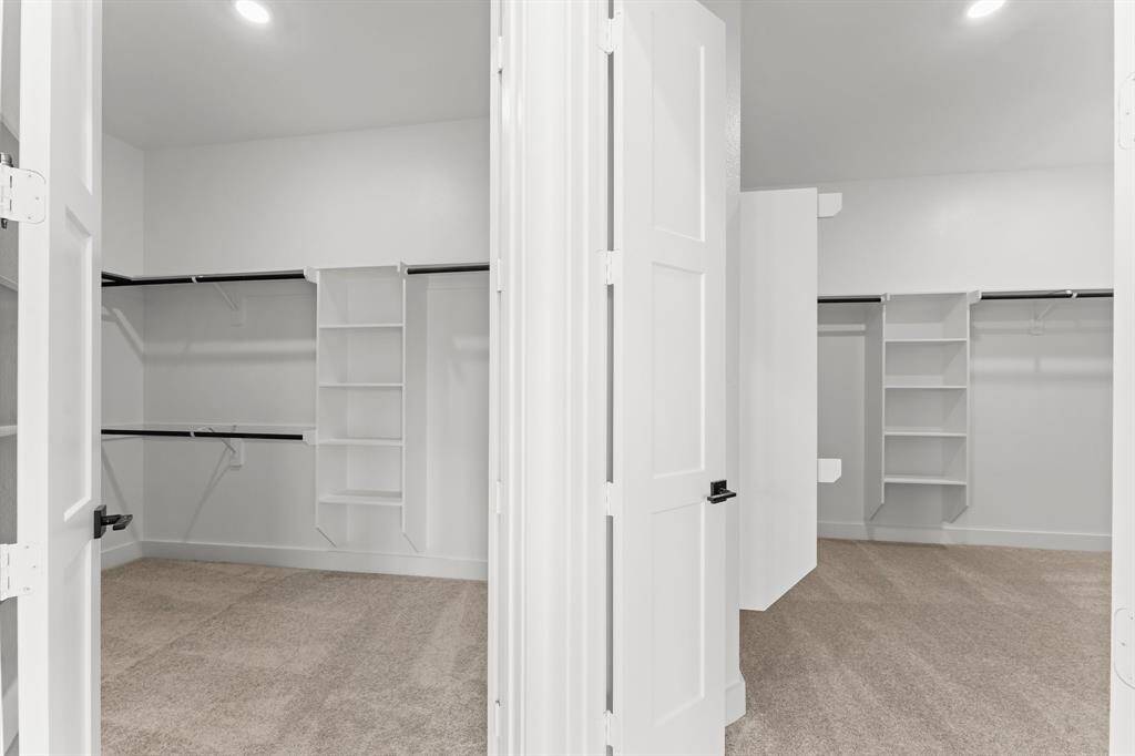 Separate Walk-in Closets at Primary Bedroom