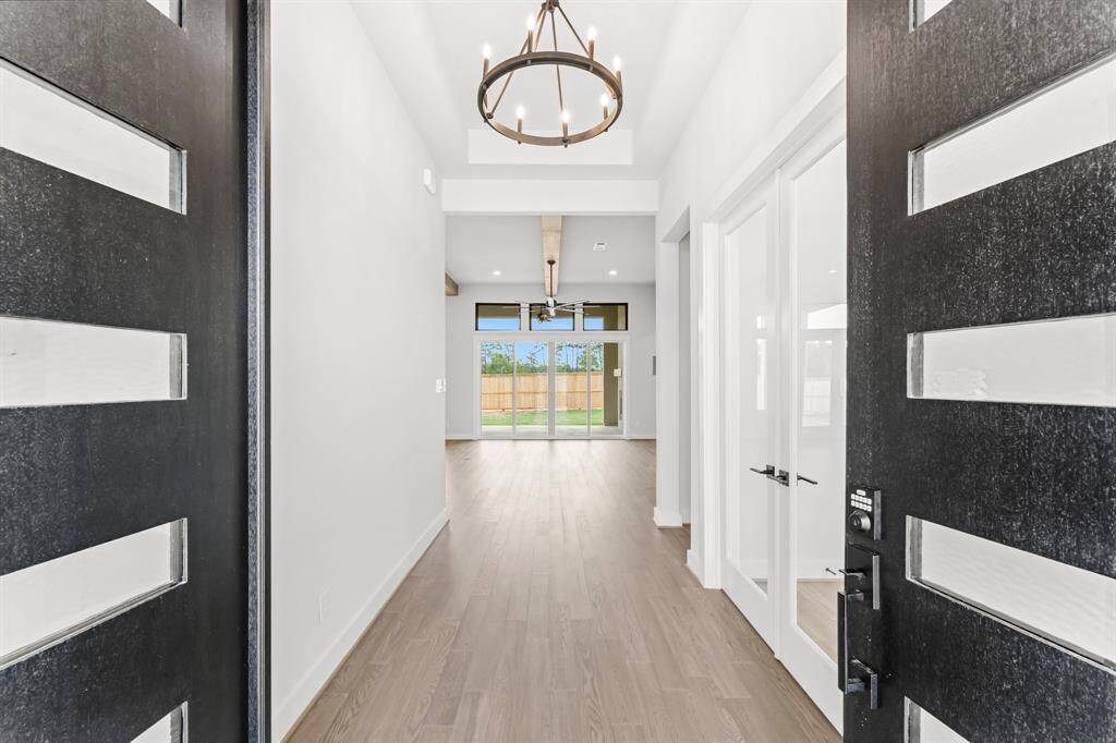 Double Entry Doors Reveal Engineered Hardwood Flooring