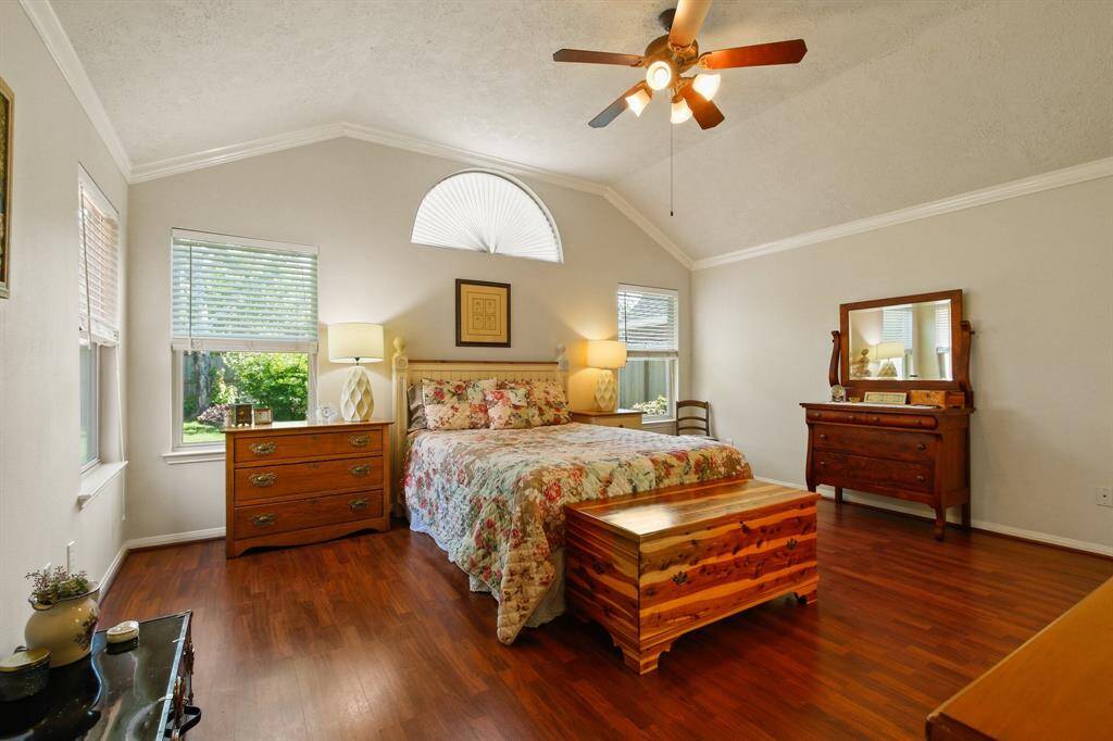 Convenient main-level primary bedroom.