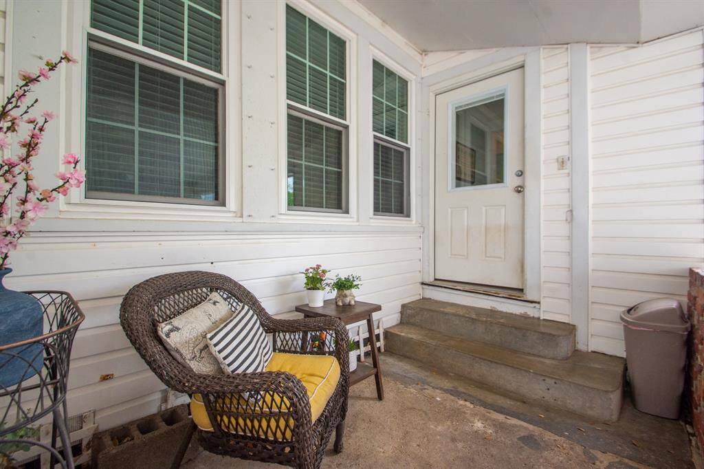Cozy back porch area