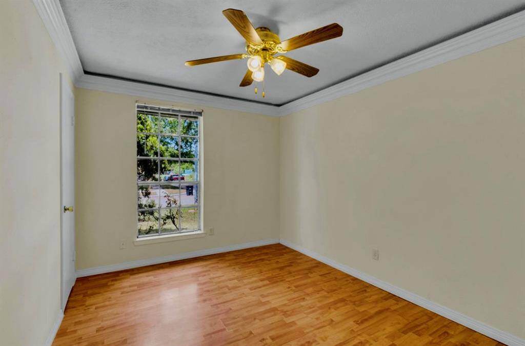 Second bedroom can fit a full or queen size bed