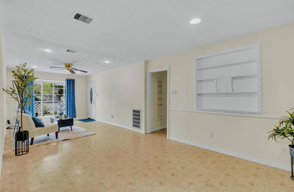 Spacious dining area