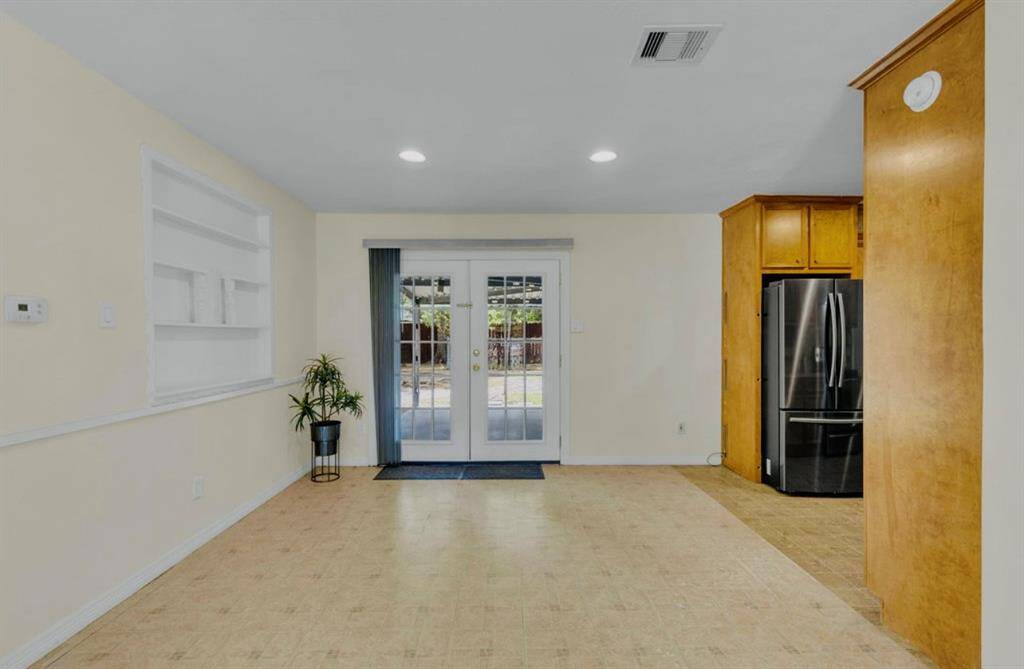 Dining area opens to the kitchen