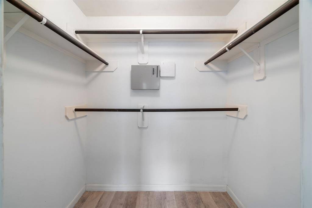 One of TWO closets located in the primary bedroom.