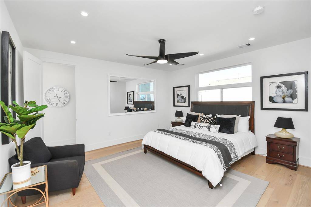 Primary bedroom on the third floor