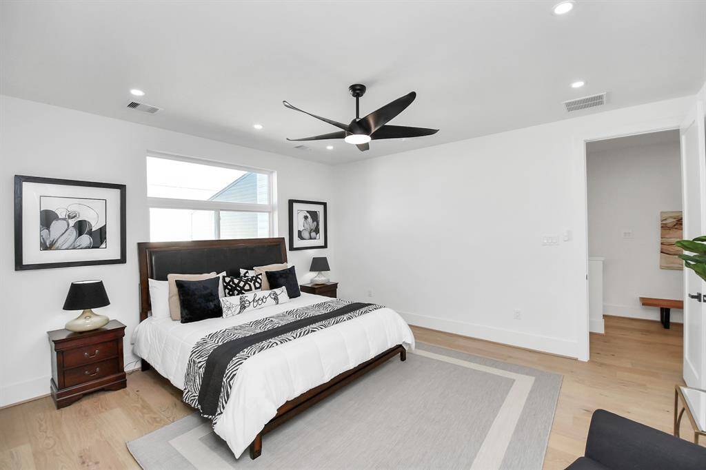 Primary bedroom on the third floor