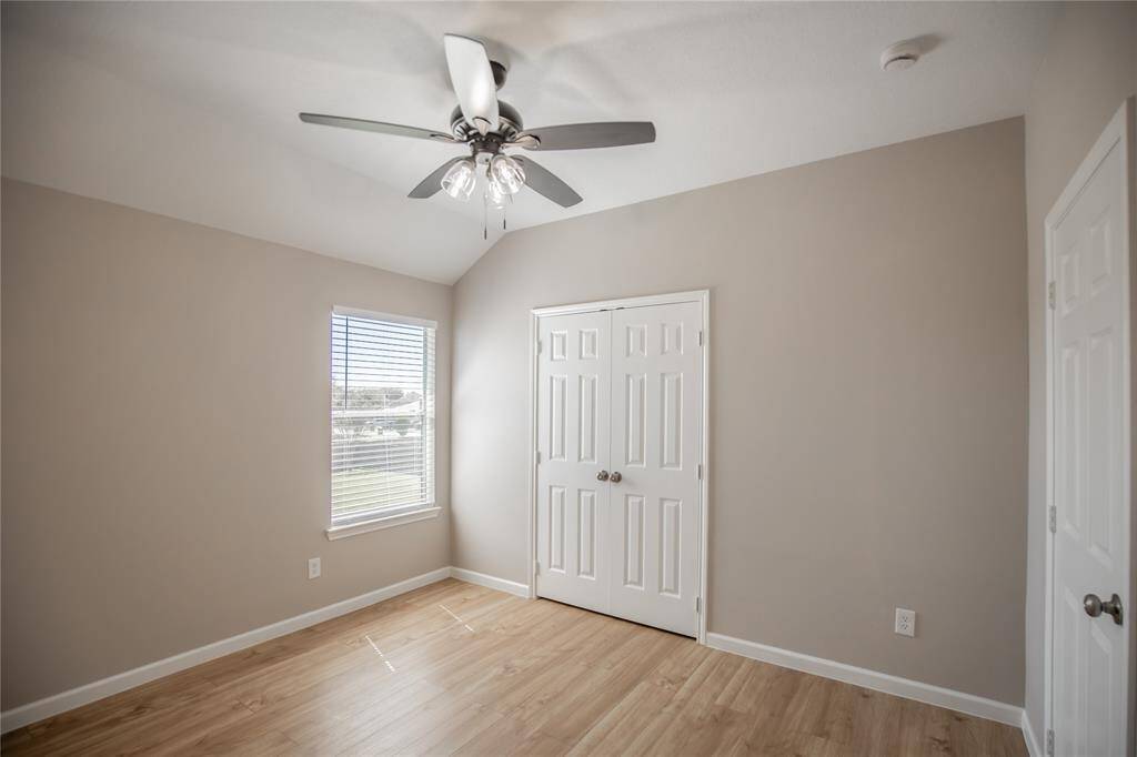 Bedroom 2- Large room and closet with french doors.