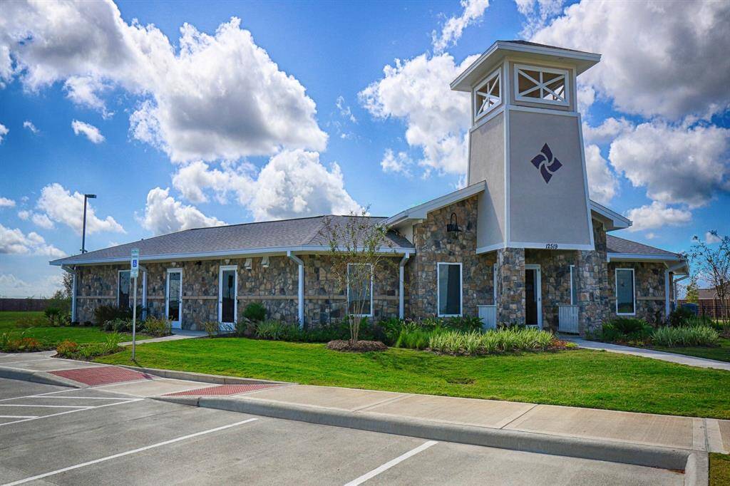 The clubhouse features private separate pool area and one of the two fitness centers.