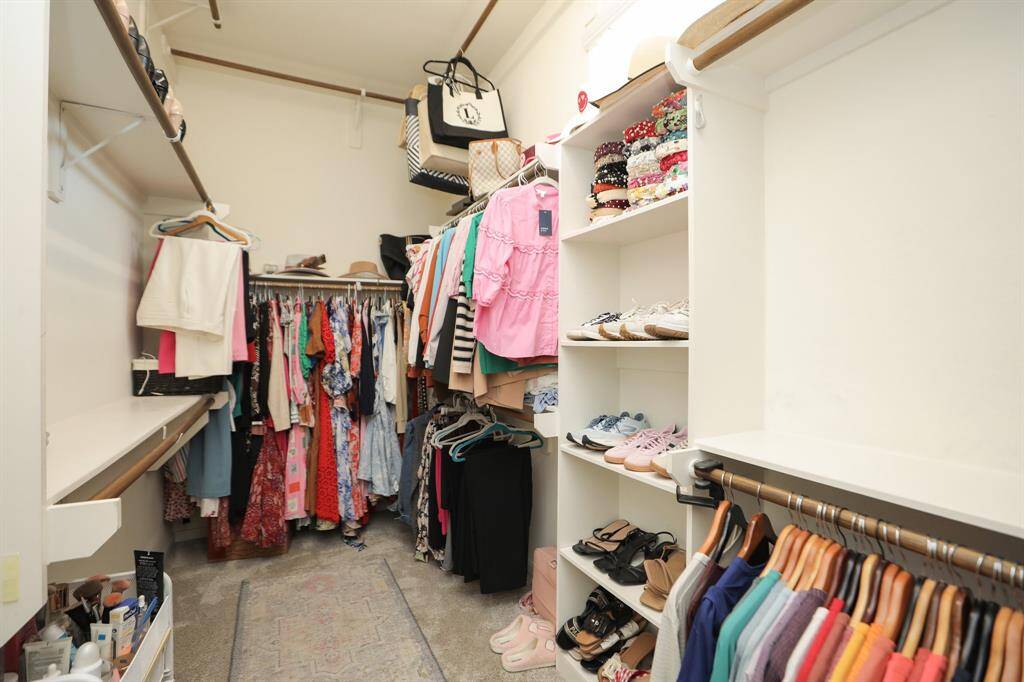 Very spaceous primary closet
