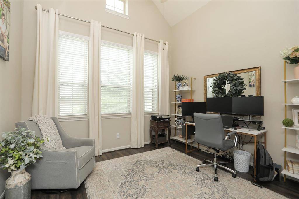 As you enter on the left you have a small office or sitting room.