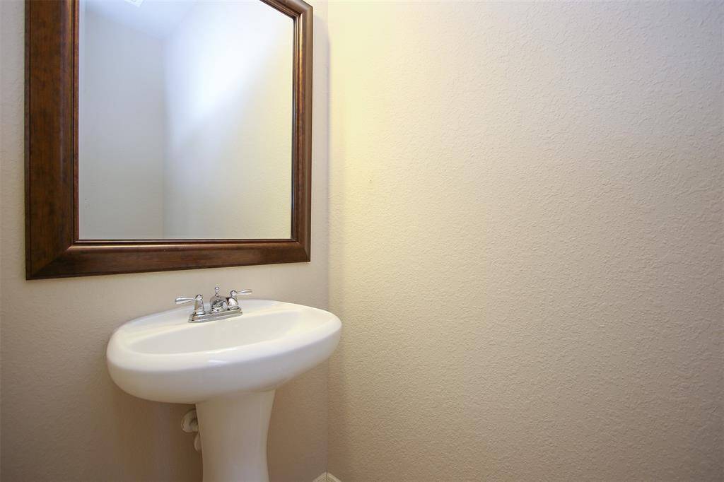 half bathroom downstairs