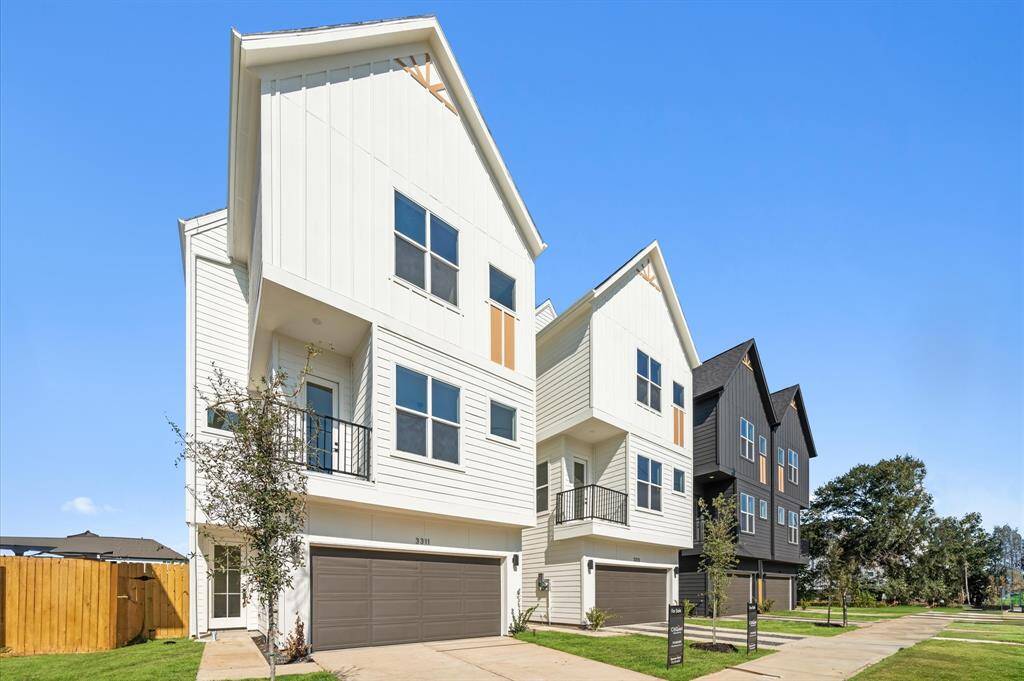 Two car garage and private driveways!