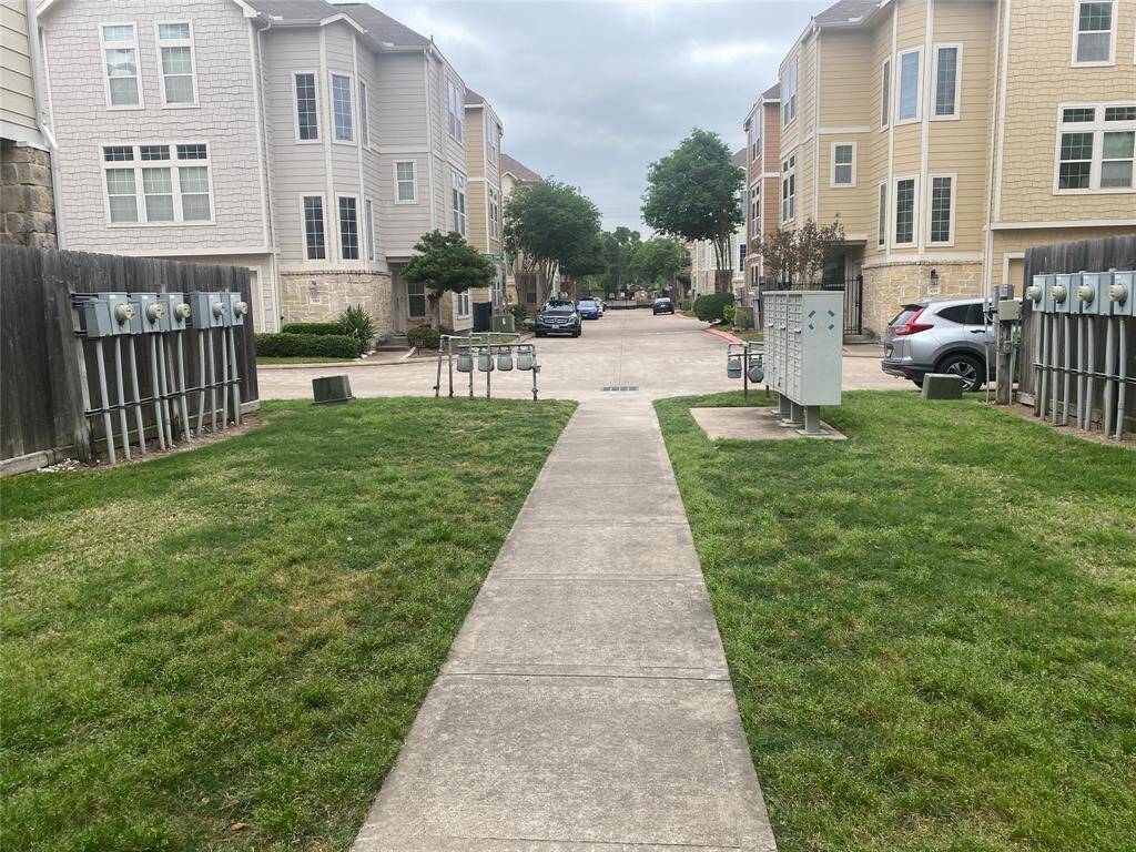 Only the residents of this small gated community can access the small park.