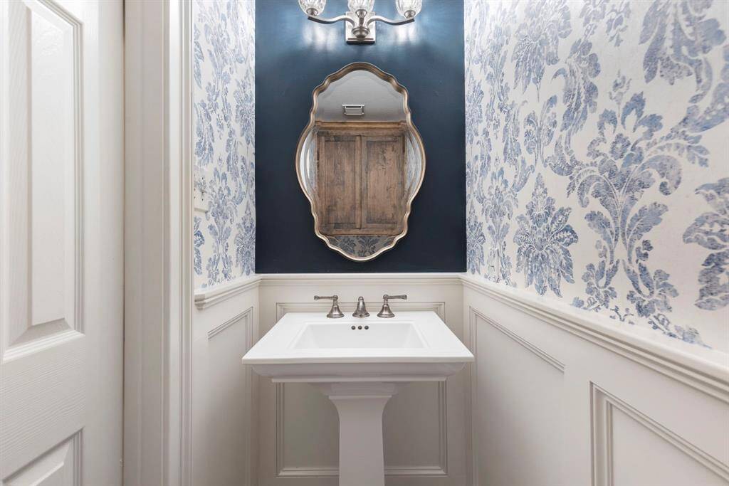 Half bathroom downstairs
