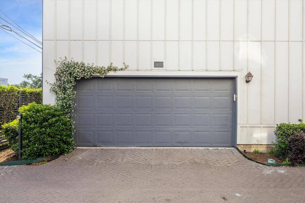 This is a gated community -- and the beauty of InTown Homes is in their details -- even a driveway made of pavers.