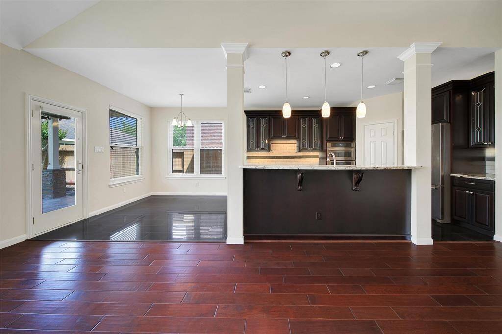 View of kitchen.