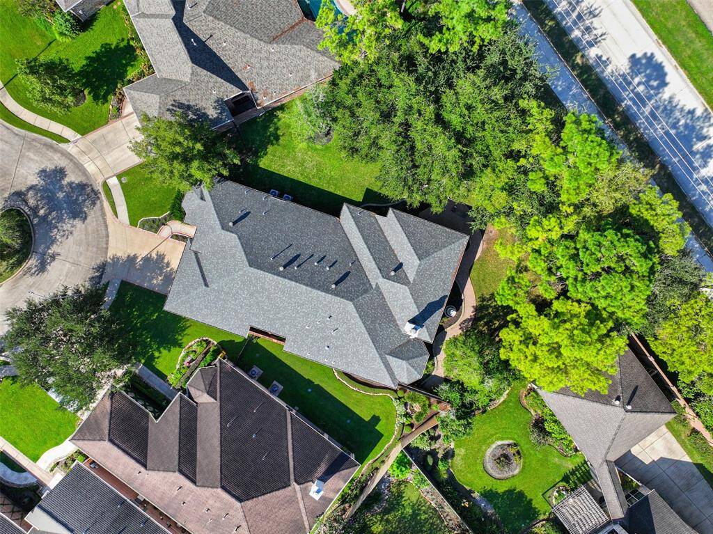 Aerial view of the lot