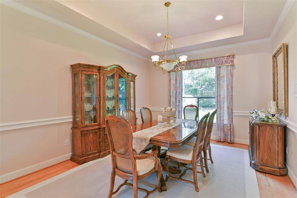 Formal dining room with plenty of space for large get-togethers