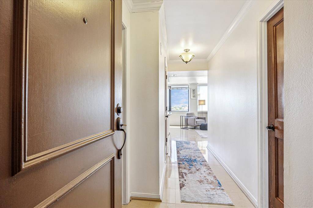 A view of the entrance from the front door.