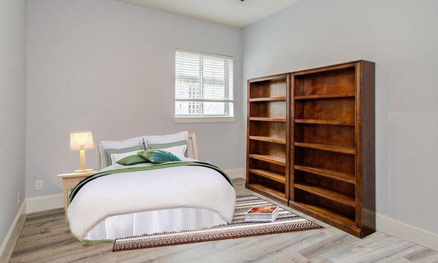 secondary bedroom side - virtually staged