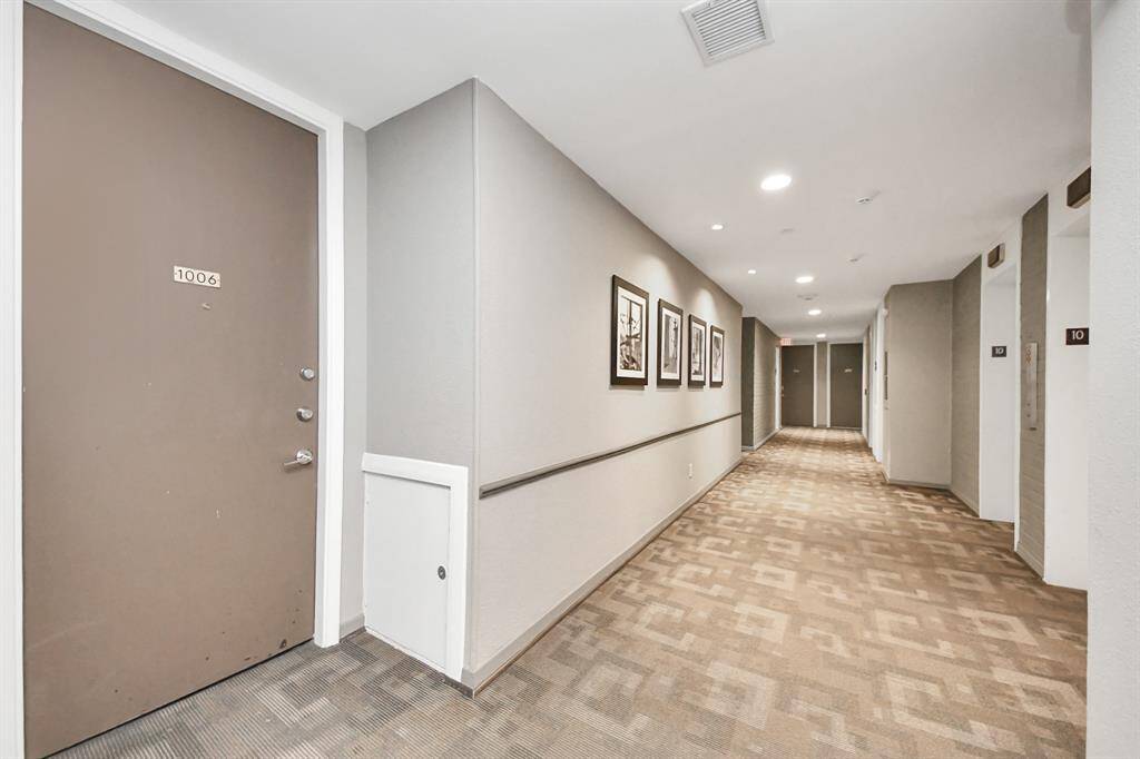 The elevator will take you all the way to 10th floor, right to your new home new home!