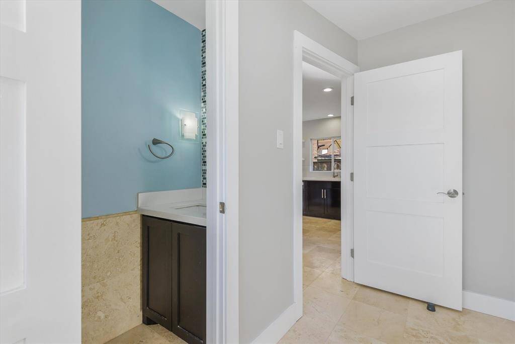 Half bath by Laundry room