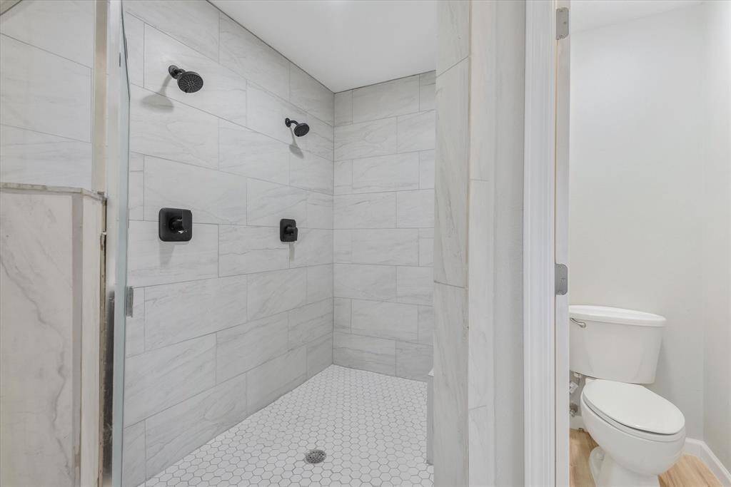 Master bath with two showers