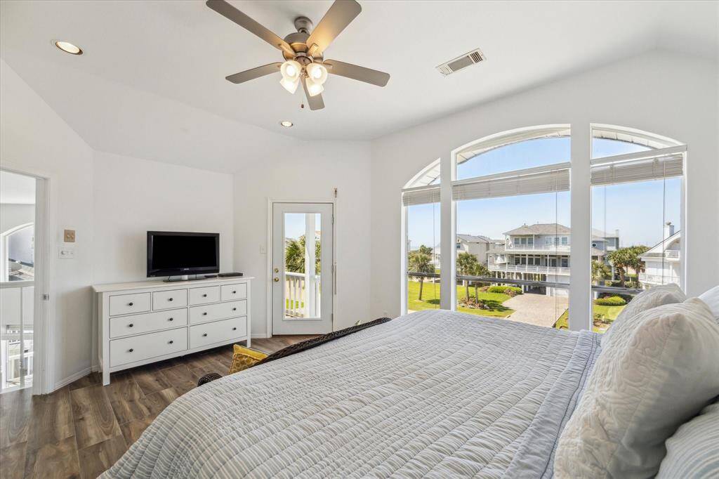 Additional view of this bedroom with private deck and spectacular views.