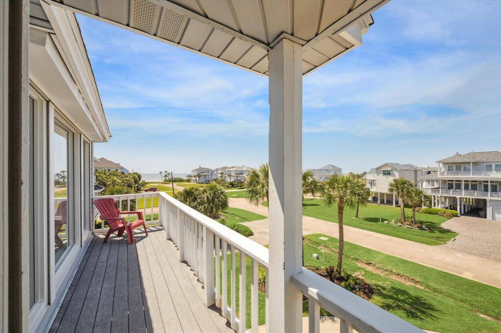 Ocean views from the private deck.