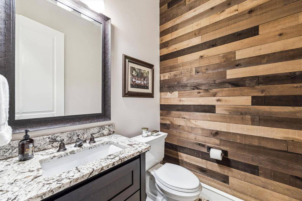 Half bath located off the game room.