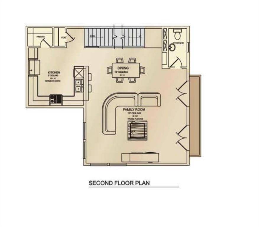 Second Floor Layout - does not show addition of elevator