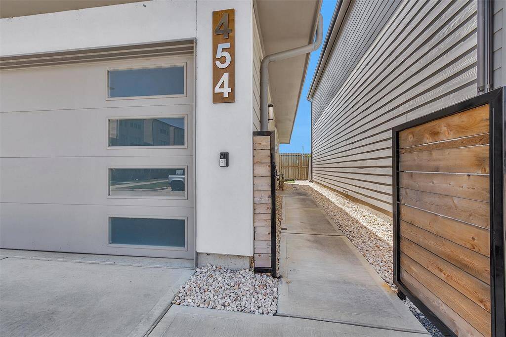 Gate leads to your private yard and front door