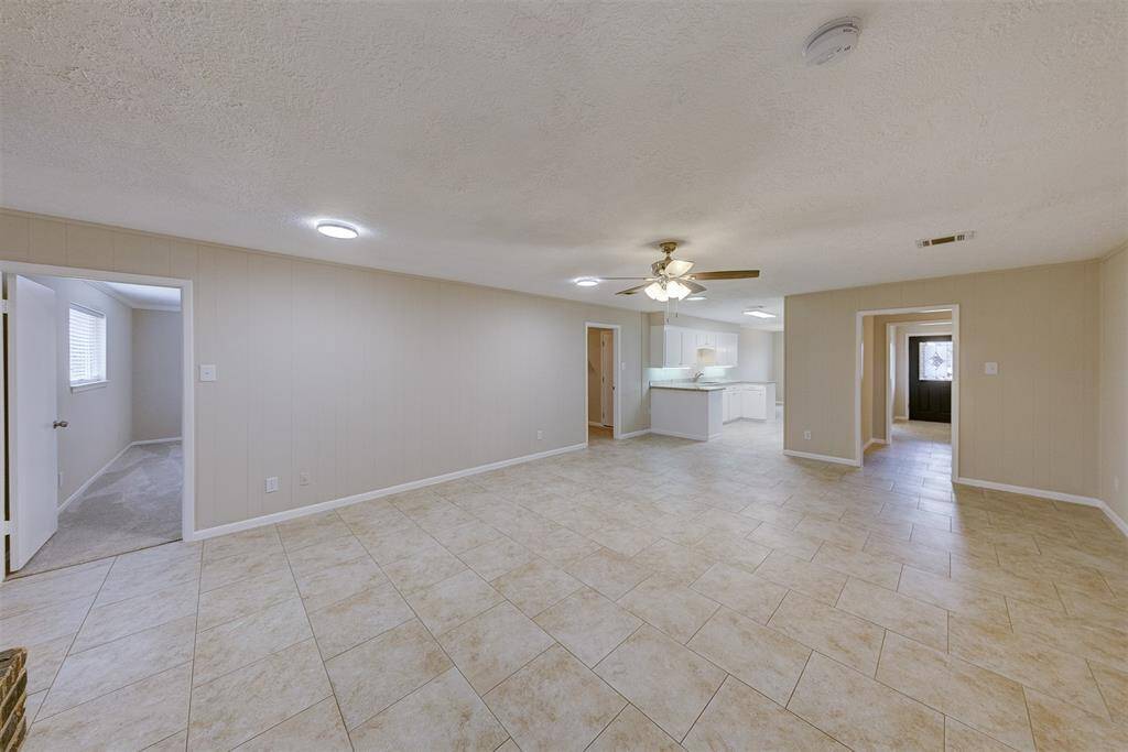 Spacious living area.