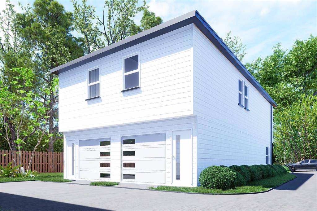 Front elevation rendering of the duplex.