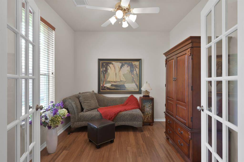 This bonus room with a closet provides a great space for a nursery, office or home gym!