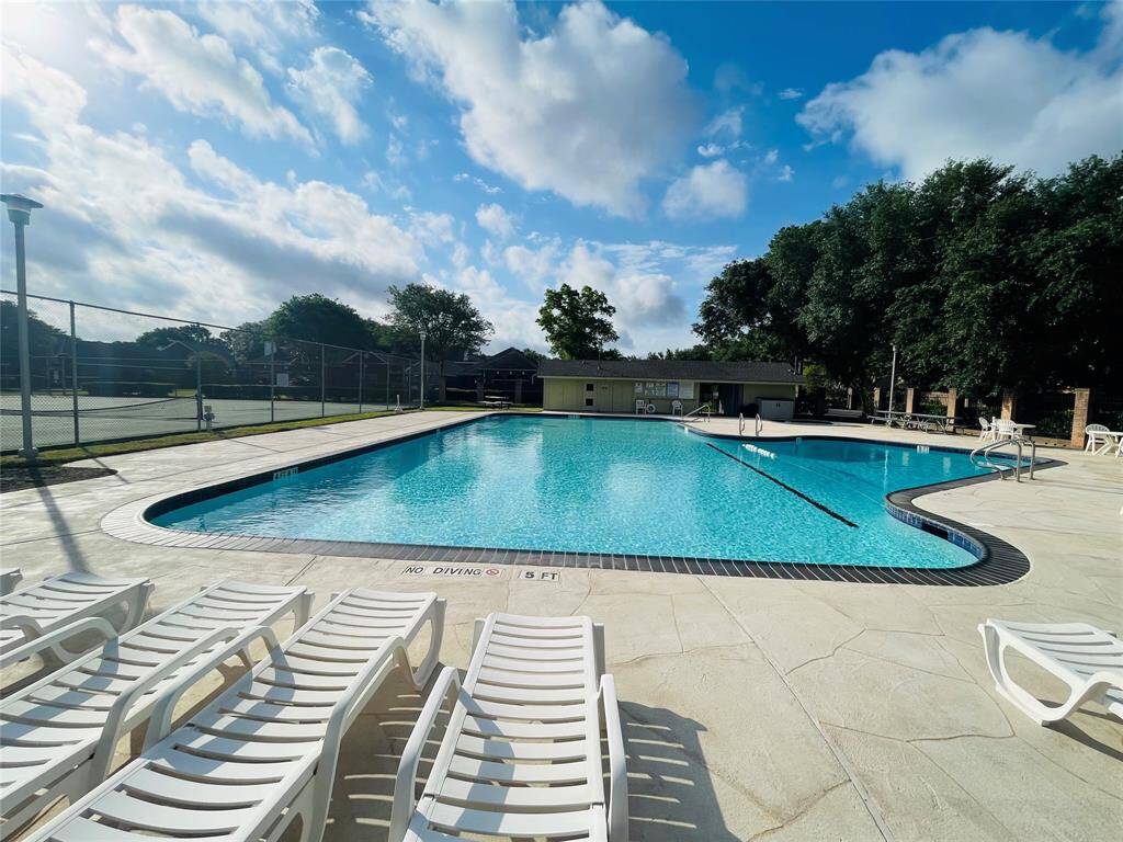 Beautiful subdivision swimming pool in walks