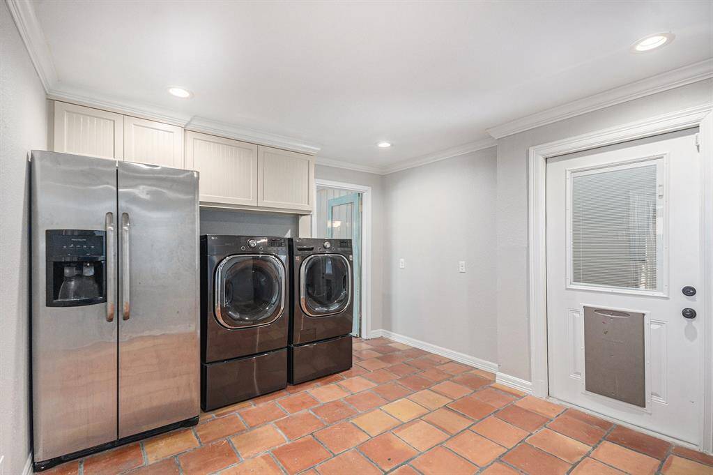 Utility/Mud Room with Extra Fridge