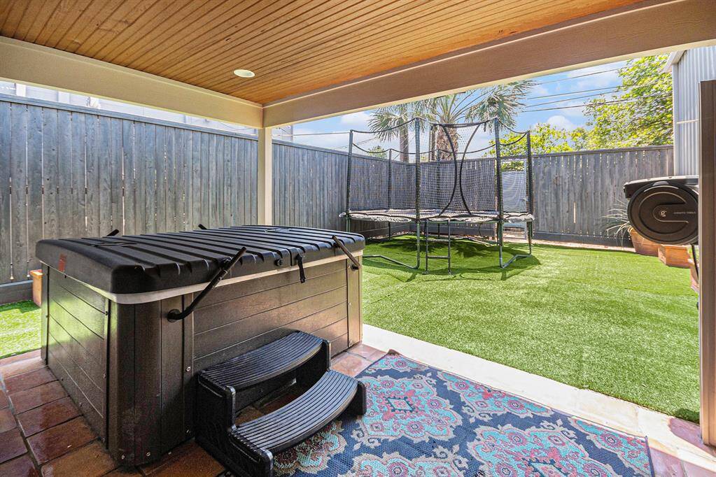 Rear Patio/Yard with Hot Tub