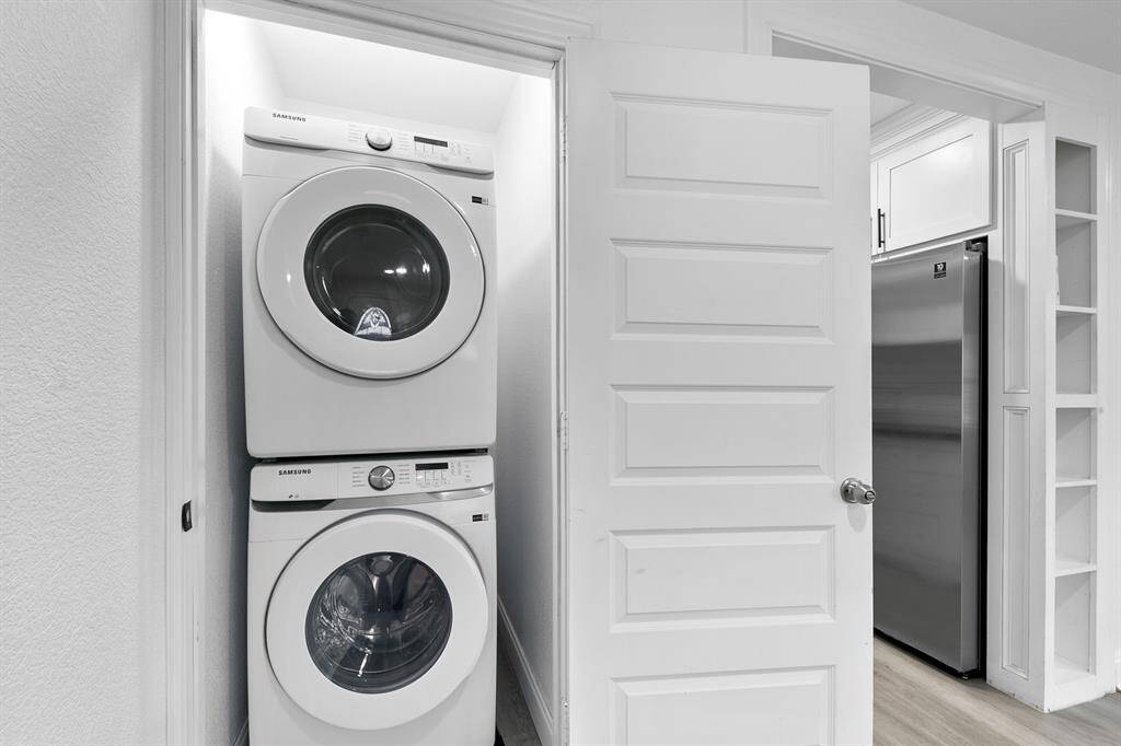 Efficient stackable washer and dryer for space-saving convenience—perfect for modern living
