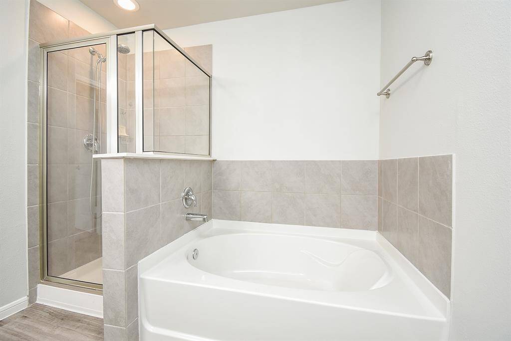 Primary Bath Soaking Tub and separate shower